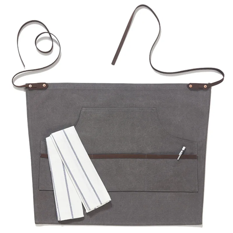 Washed Canvas Waist Apron E10-3