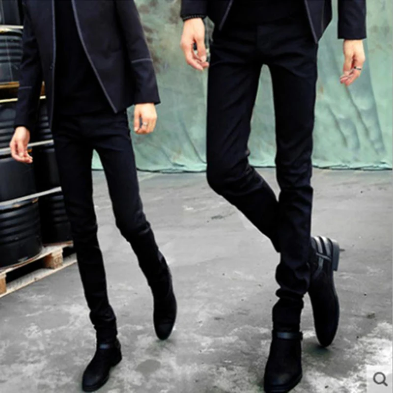 

Wholesale 2019 fashion spring Autumn Casual black skinny jeans men Denim Cheap jean hombre pantalon homme pencil pants men