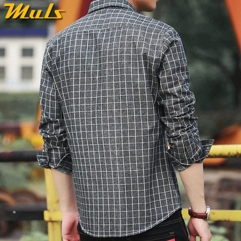 Рубашка мужская клетчатая с длинным рукавом 4 цвета|plaid shirt men|shirt men long sleevemale |