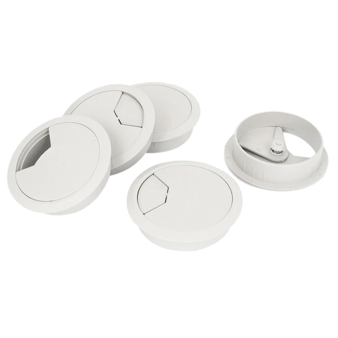 

plastic 80 mm round computer desk cable lead entry cable box cable hole cover