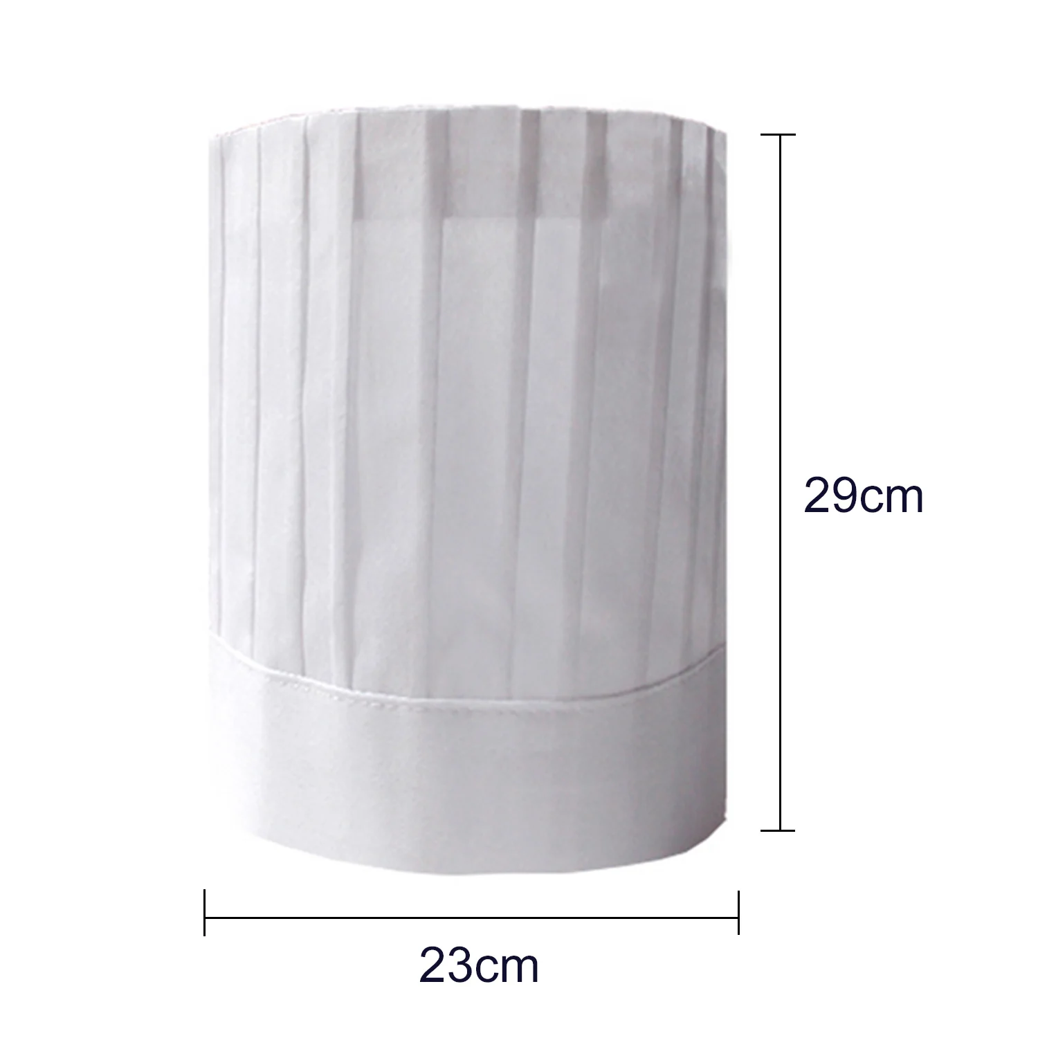 Behogar Disposable Chef Hat - Set of 10 - Cooking Pastry Chef Cap for Restaurants, Home Kitchen, Cooking Club Supplies image 3