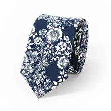 Модные хлопковые маленькие цветочные галстуки для мужчин брендовый Свадебный костюм Gravatas corbatas тонкий Vestidos шеи галстук-платок синий белый галстук