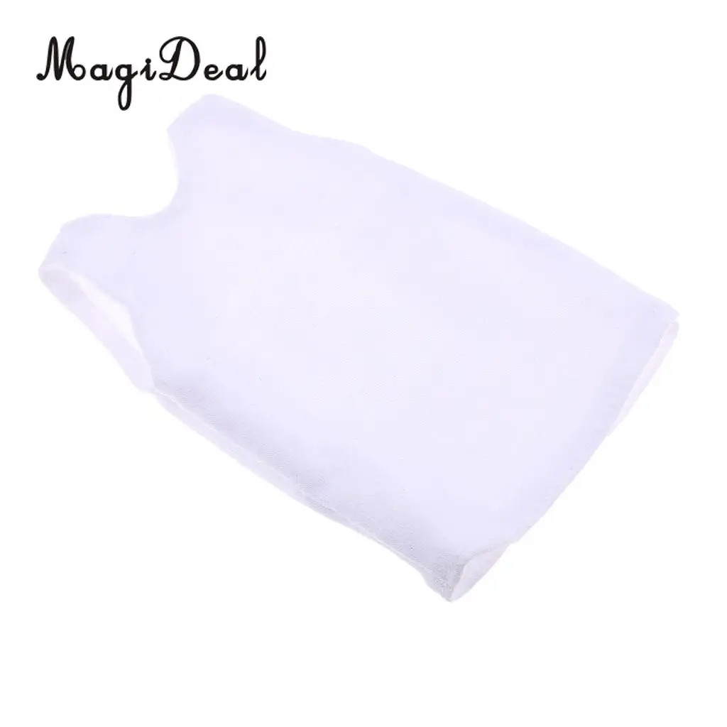 1/6 Scale White Vest Shirt Sleeveless T-Shirt Vest Tops Cloth Soft for 12 Inch Action Figures   Acc
