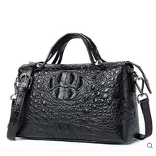 Gete новая крокодиловая кожаная женская сумка через плечо сумка на одно плечо женская сумка Boston сумка