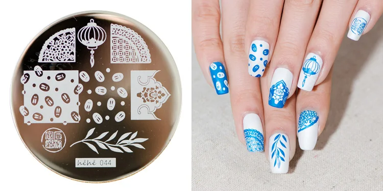 

On sale !!1PC Nail Stamping Plate Image Transfer Templates Stamp Tool hehe44-The goddess of the moon serial series