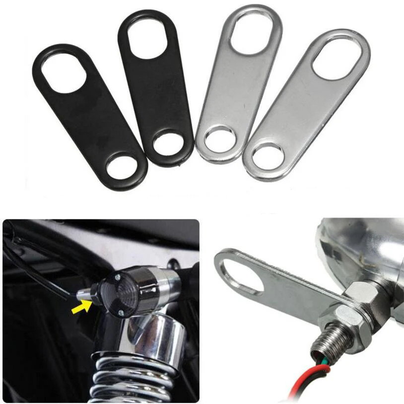 2 x Motorcycle Turn Signal Indicator Light Lamp Holder Shock Brackets