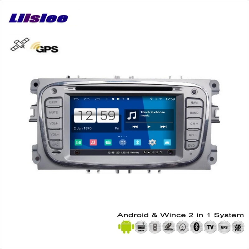 Top Liiselee Car Android Multimedia For Ford For Focus For Mondeo Kuga Radio CD DVD Player GPS Navigation Audio Video S160 System 2