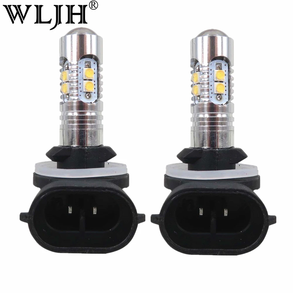 WLJH 2x High Power 800lm 881 880 H27 LED Car Bulb Auto Fog Light