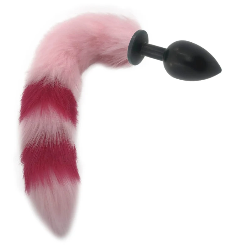 S/M/L Anal Sex Toy Plug Butt Dilator 40cm Pink and Red Fox Tail Female Male Masturbation Toys Adult Games H8-196D | Красота и
