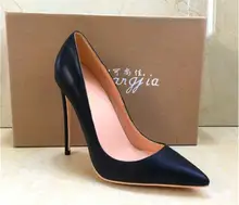 Sapatos de marca Mulher de Salto Alto Mulheres Sapatos Bombas Stilettos Sapatos Para As Mulheres sapatos de Salto Alto Preto 12 CENTÍMETROS PU de Couro de Casamento sapatos