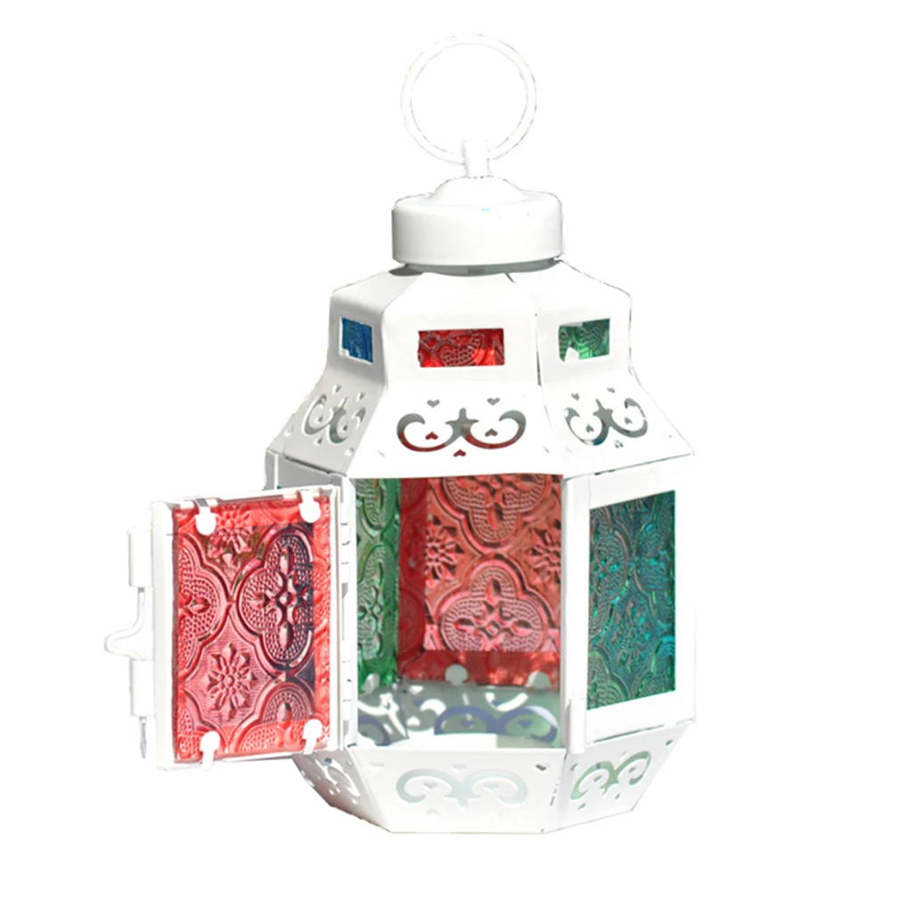 Moroccan Style Windproof Candle Holder Hanging Lanterns Tea Light Candlestick Wedding Party Decor