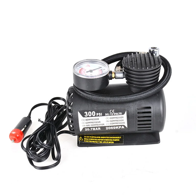 12Volt Mini Portable 300 Psi Air Compressor 12 Volt Emergency Car and Electric Air Compressor