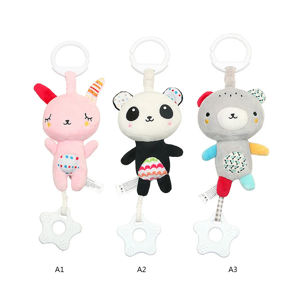 

Infant Newborn Toddler Baby Kids Cute Animals Stroller Bed Around Hanging Bell Rattle Activity Soft music Toys for baby Car Bed