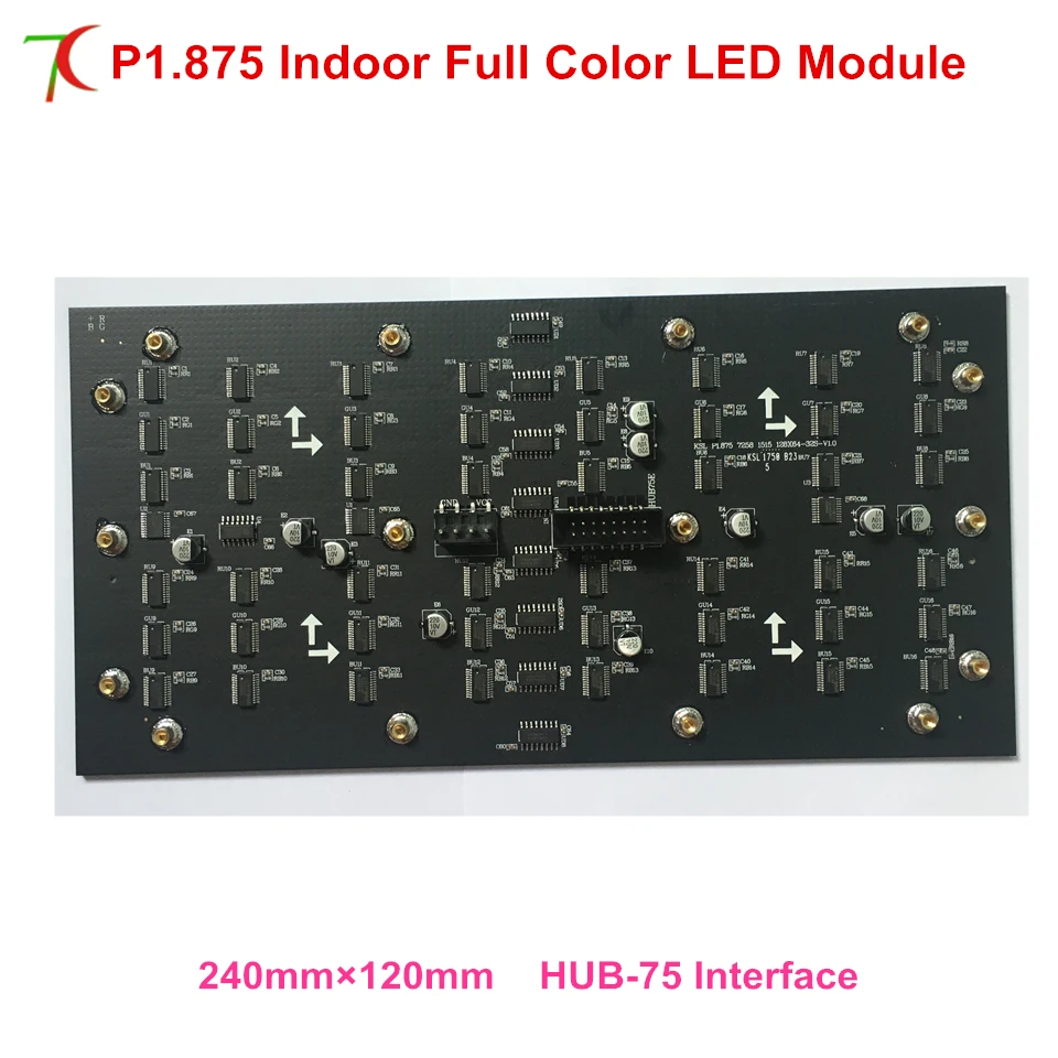 

P1.875 indoor hub-75 interface full color led modules for 4k ultra high definition led display video wall led screen