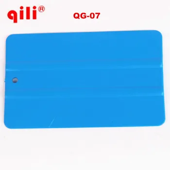 

DHL free 100pcs Qili QG-07 Blue Soft Square scraper hard Card Scraper Mobile Install Tool Mini Squeegee Vinyl Wrapping film Tool