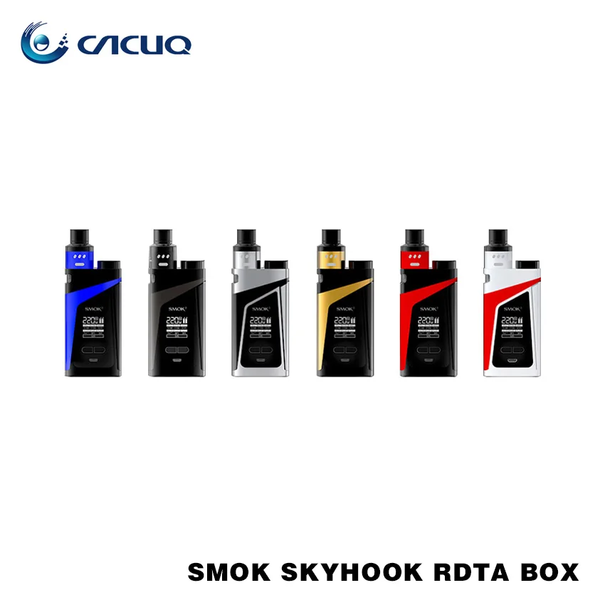 

5pcs/lot Original Smok Skyhook RDTA Box Mod Kit 220w with 9ml Big Capacity Skyhook RDTA Tank Smoktech 220w 18650 Mod Kit