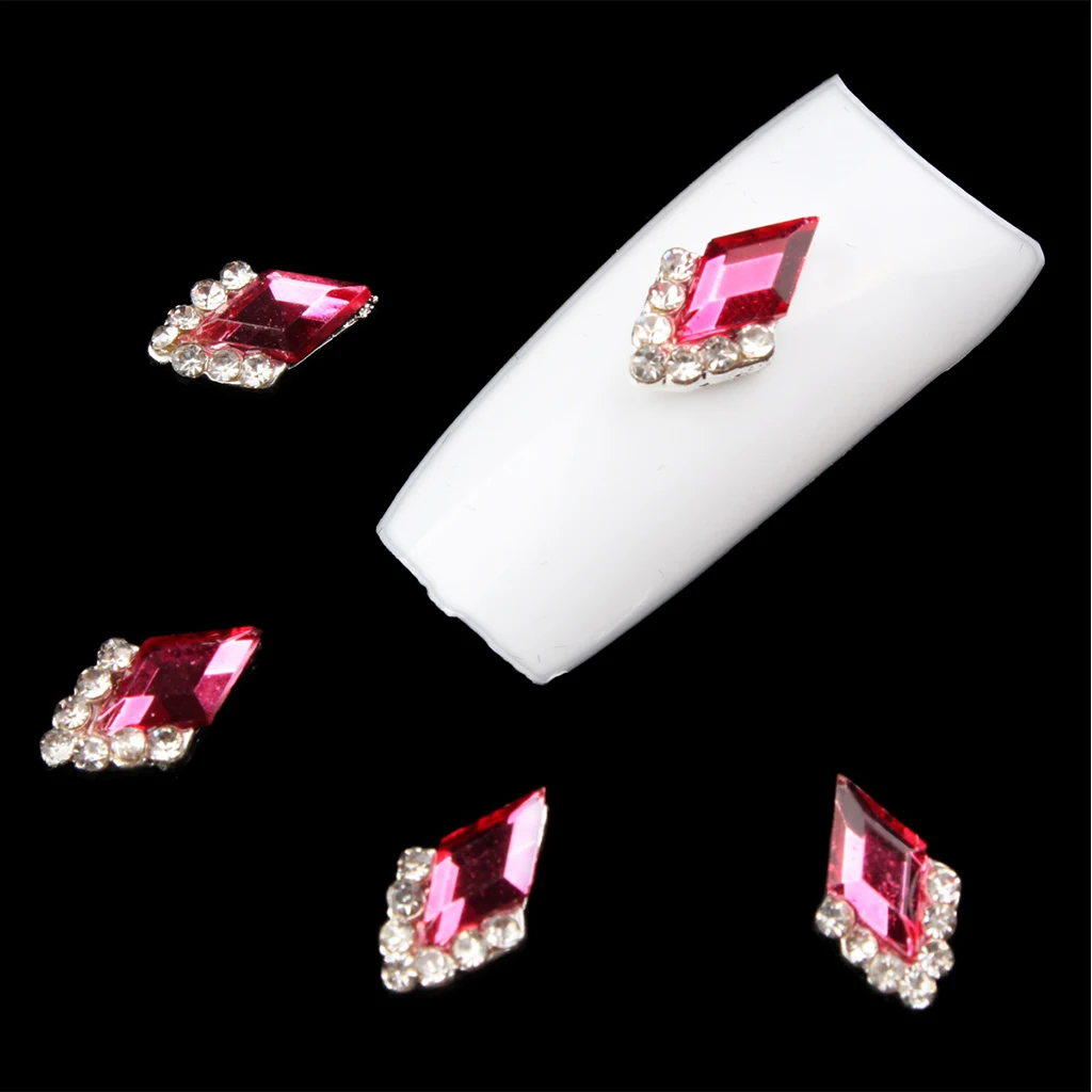 20 шт./компл. 3D ногтей художественные украшения сделай сам Flatback Bling Сплав для маникюра искусство стразы, алмаз