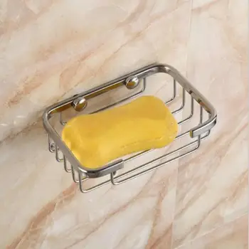 

Stainless Steel Soap Dishes Soap Holder Case Wall Mounted Bathroom Accessories Rust-resistant Saver Basket for Bathroom Toilet