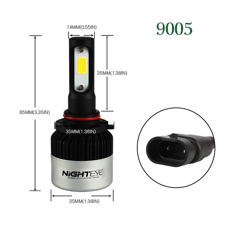 Emissor de Luz para Cabeza Emissor de Luz Led para o Diodo 9005 9006 Hb4 Hb3 Diodo 12v Auto Luzes h3 h4 H11 h8 h9 6 Lâmpadas do farol do carro (LED)