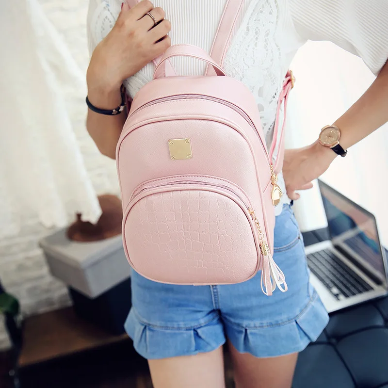 Kpop Mochilas Limited 2017 Новый Корейский Рюкзаки Мода Pu Кожи Плеча Сумка Pattern Малый Рюкзак