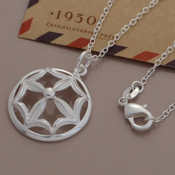

wholesale High quality silver Fashion jewelry chains necklace pendant WN-1070