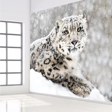 Стереоскопический животное Леопард на заказ фото обои настенная бумага фон обои для гостиной спальни домашний декор