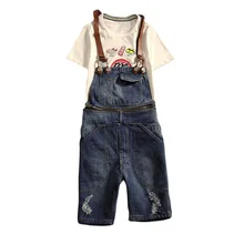 2018 New Mens Distressed Short Jeans Ripped Jumpsuit Denim Overalls Men Cargo Pants with Suspenders Denim Bib Overalls for Men цена 2018 New Mens Distressed Short Jeans Ripped Jumpsuit Denim Overalls Men Cargo Pants with Suspenders Denim Bib Overalls for Men цены онлайн