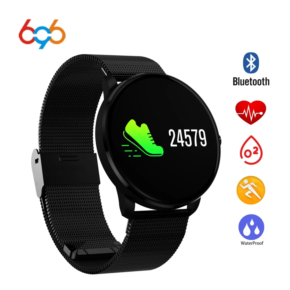 

New Arrival 696 CF007 Waterproof Heart Rate Monitor Blood Pressure Fitness Smart Watch Smart Devices