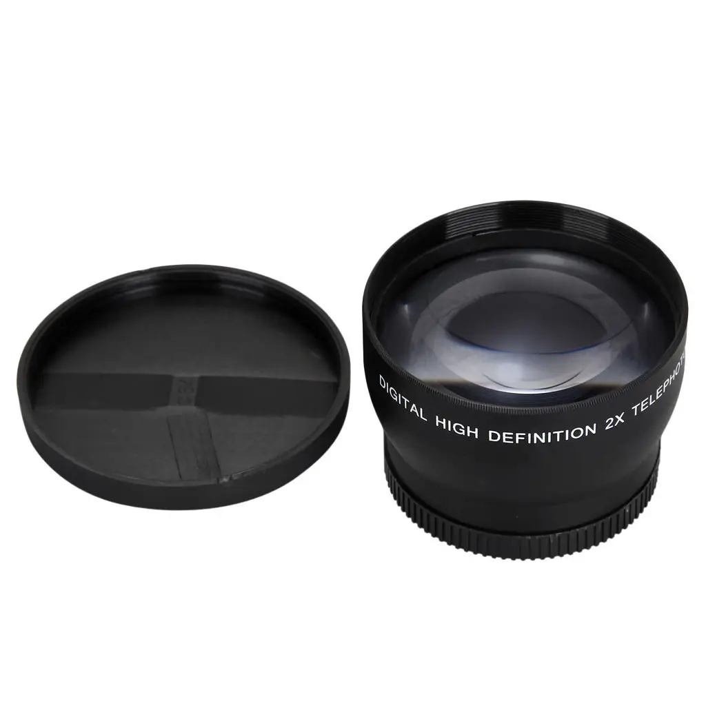 AAAE топ 52 мм 2X Увеличение телеобъектив для Nikon AF S 18 55 200 объектив камеры|Объективы