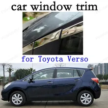 car stying Car Exterior Accessories Decoration Strips Stainless Steel Window Trim for Toyota Verso
