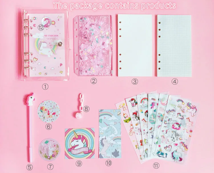 Plano de Dia Caçoa o Presente Jugal 2019 New Unicorn a6 Semana Planejador Caderno Espiral Mão book Papelaria Kawaii Diário Cadernos Memo Pad 3 espiral caderno mão-livro kawaii papelaria dia plano