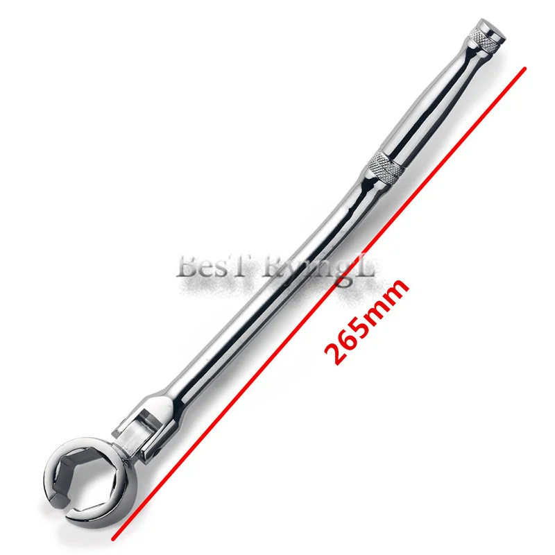 

Y 7/8 "22mm oxygen sensor Wrench sleeve socket Flexible Head removal wrench tool precision polishing chrome