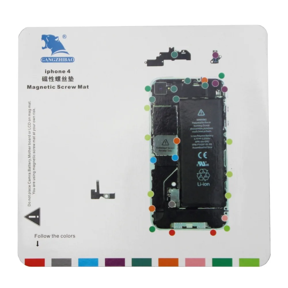 

10 in 1 Magnetic Screws Mats for iPhone 7 Plus / 7 / 6s Plus /6s / 6 Plus / 6 / 5s