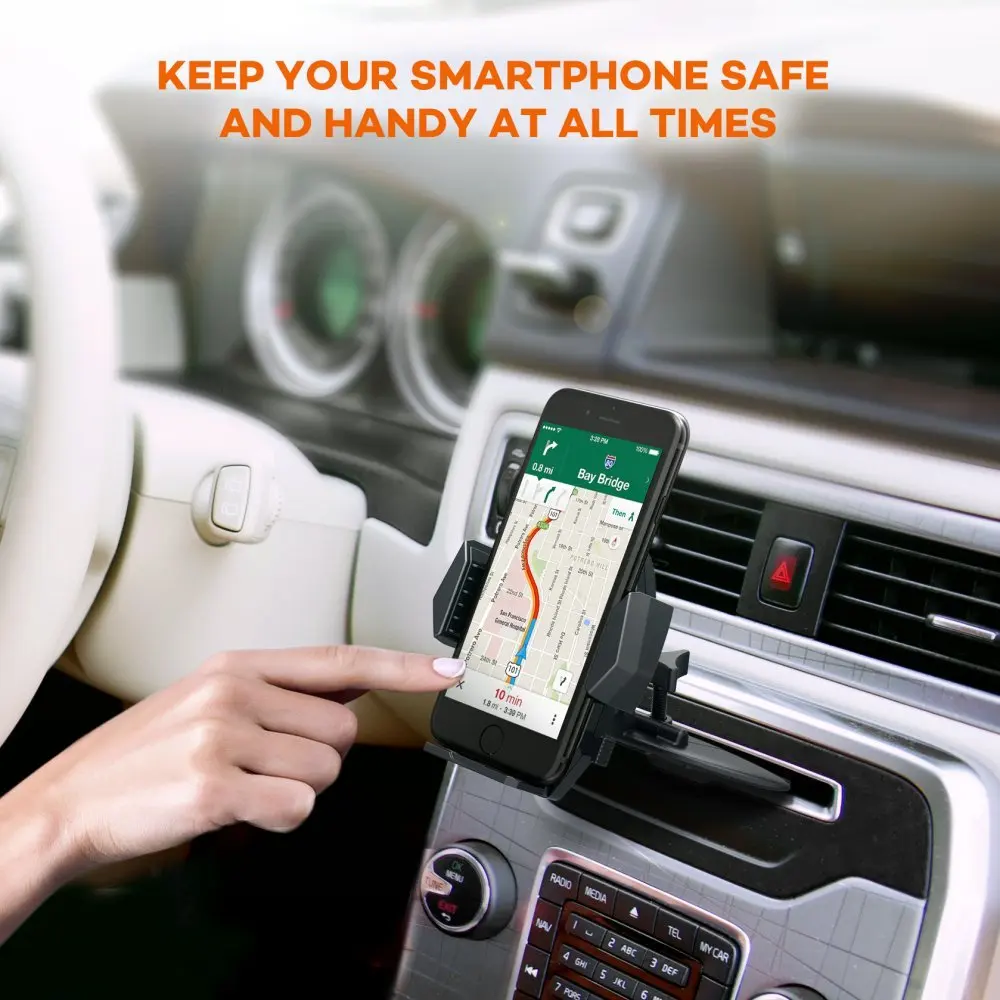 Car Phone Holder CD Slot Phone Mount Universal Cell Phone