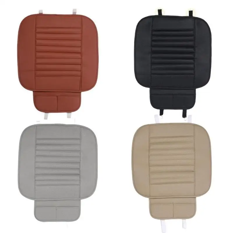 

PU Leather Car Front Seat Cover Anti Slip Mat Car Single Seat Cushion Cover Protector Universal Auto Chair Pad Covers