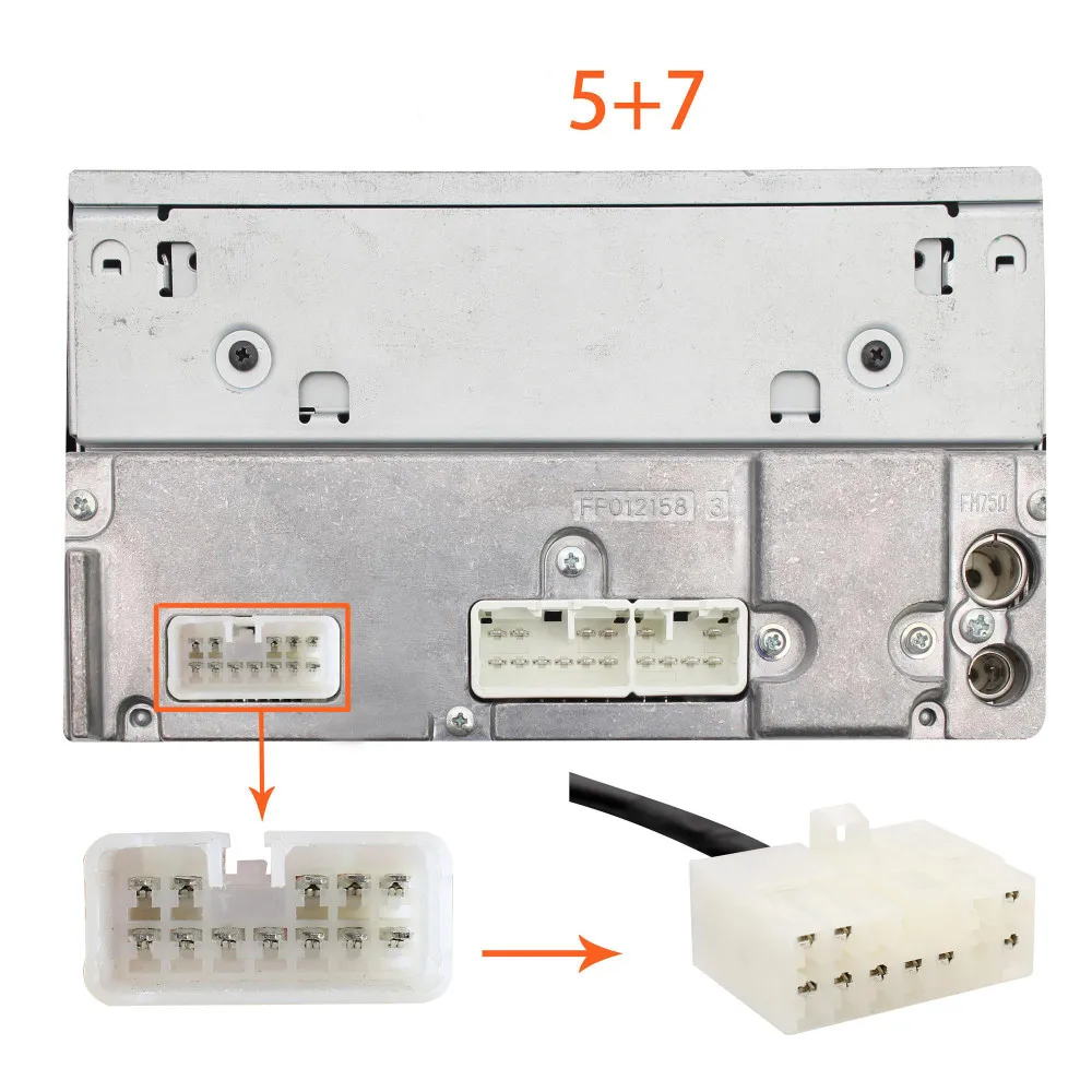 Автомобильный CD MP3 плеер сплиттер/Y кабель удержания Y жгут интерфейс Aux адаптер y-кабель подходит для Toyota(5+ 7) Camry разъем QX995