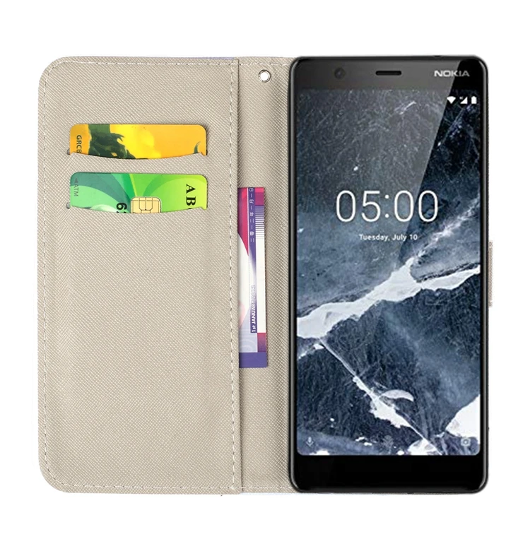 Кожаный флип-чехол для Coque Nokia 5,1 флип-чехол для телефона для Etui Nokia 5 кошелек флип-чехол для Nokia 5,1 панда Книга чехол