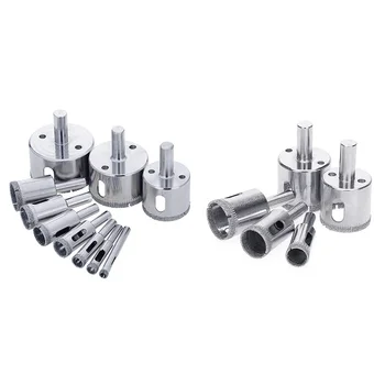 

Diamond Drill Bits - Glass and Tile Hollow Core Drill Bits Extractor Remover Tools Hole Saws for glass, ceramics, porcelai