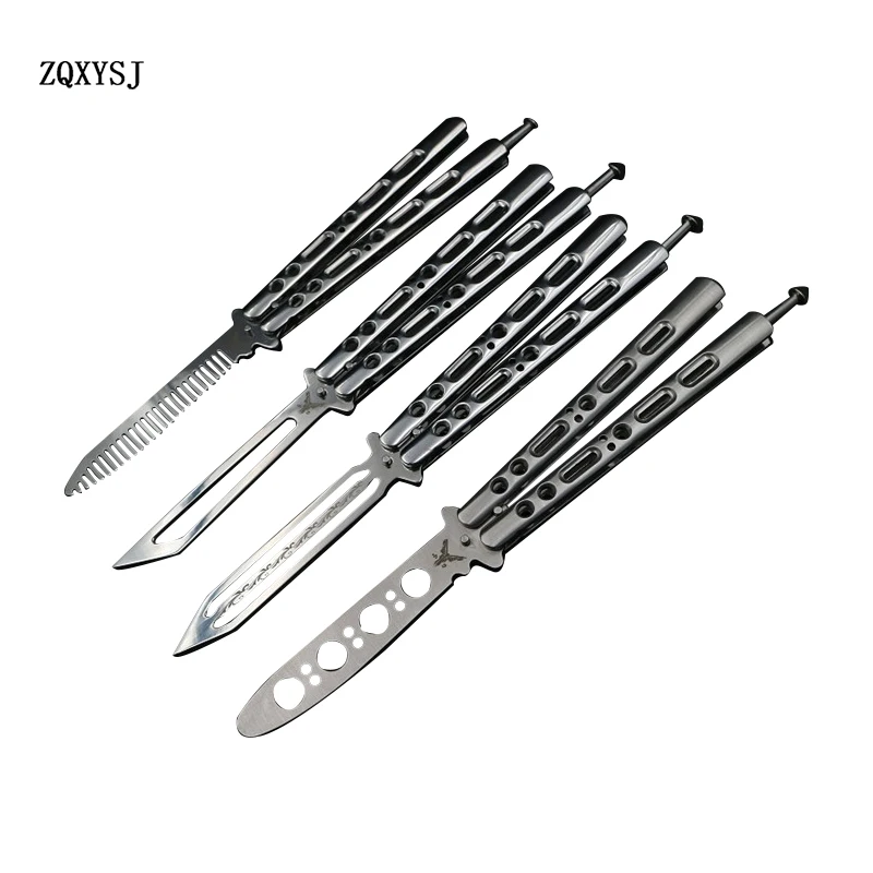 1PC Balisong Butterfly Knife Practice Knife Sanding Classic 40T New