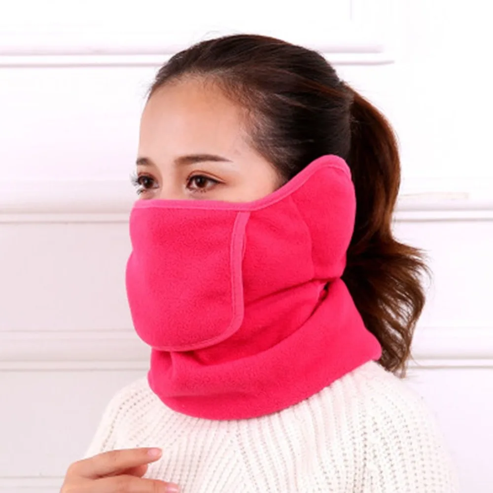 3 In 1 Cotton Soft Warm Mouth Mask with Ear Muff Ear Muff Neck Scarf