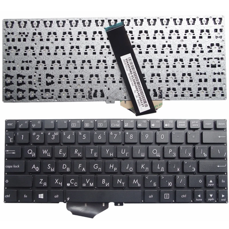 RU черный новый ноутбук РОССИИ клавиатура для ASUS VivoBook X102BA X102