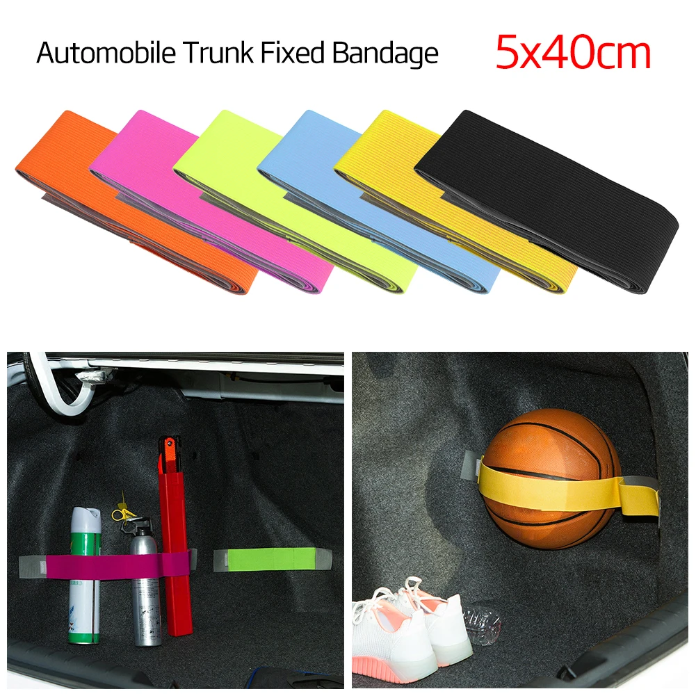 

Elastic Multicolor Magic Tape Trunk Magic Strap Car Trunk Organizer Fixed Sundry Automobiles Interior Accessories Practical