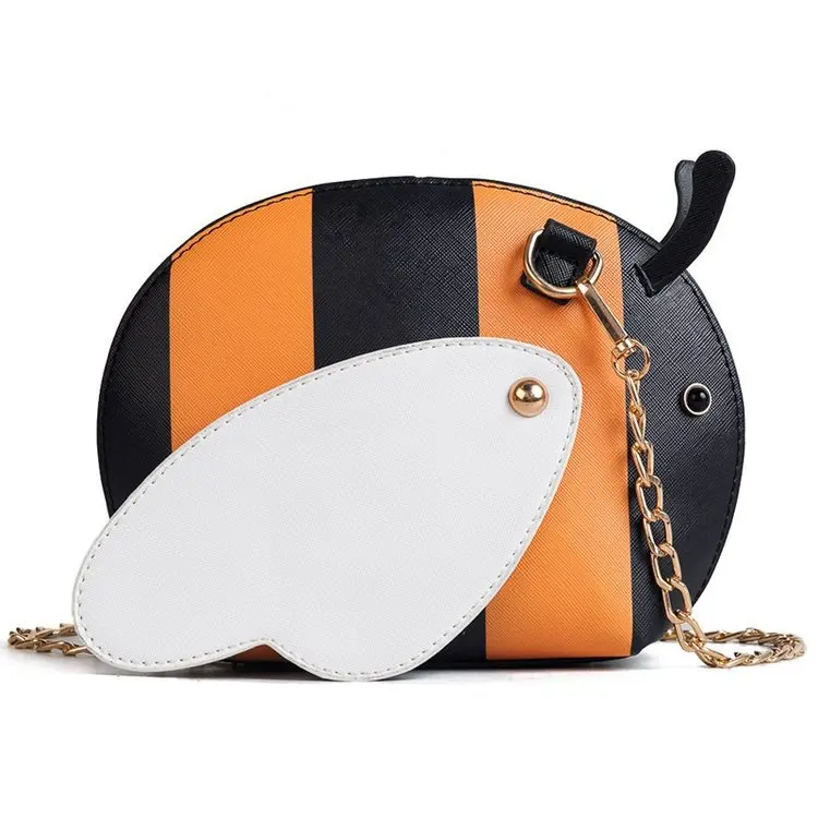 Women Bee Shaped Messenger Bag Funny Honeybee Handbags Crossbody Bags