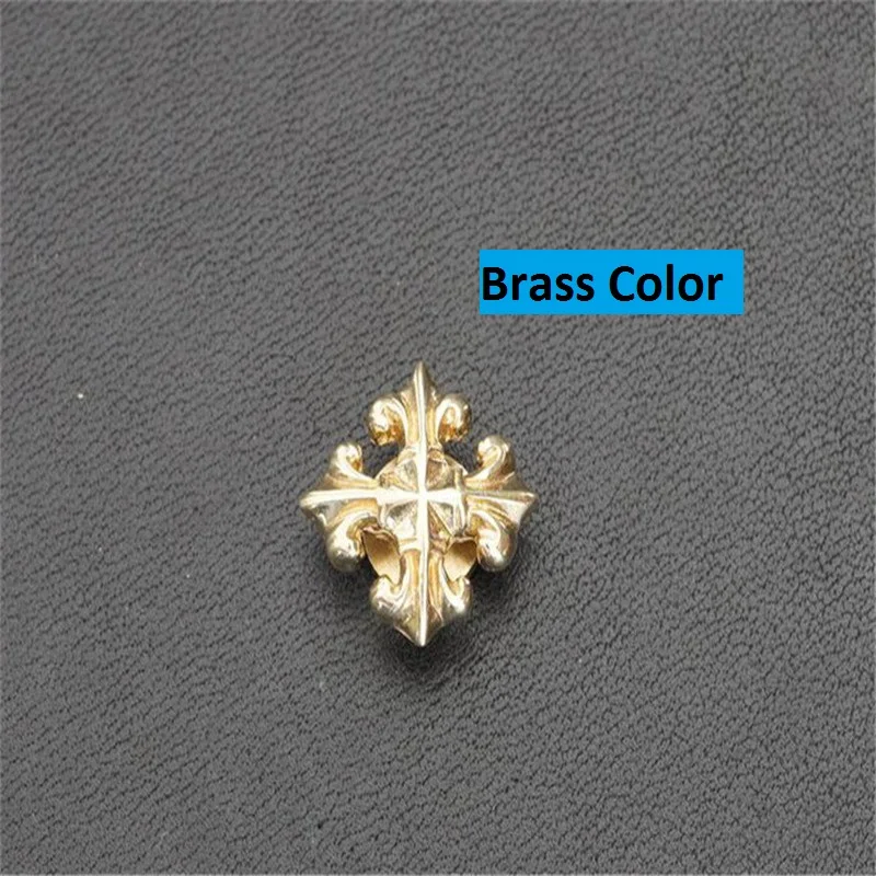 15.5mm Pure Brass Metal Buckle Cross of Carve Glossy Face For Belt Bag Clothes And All Diy Decoration