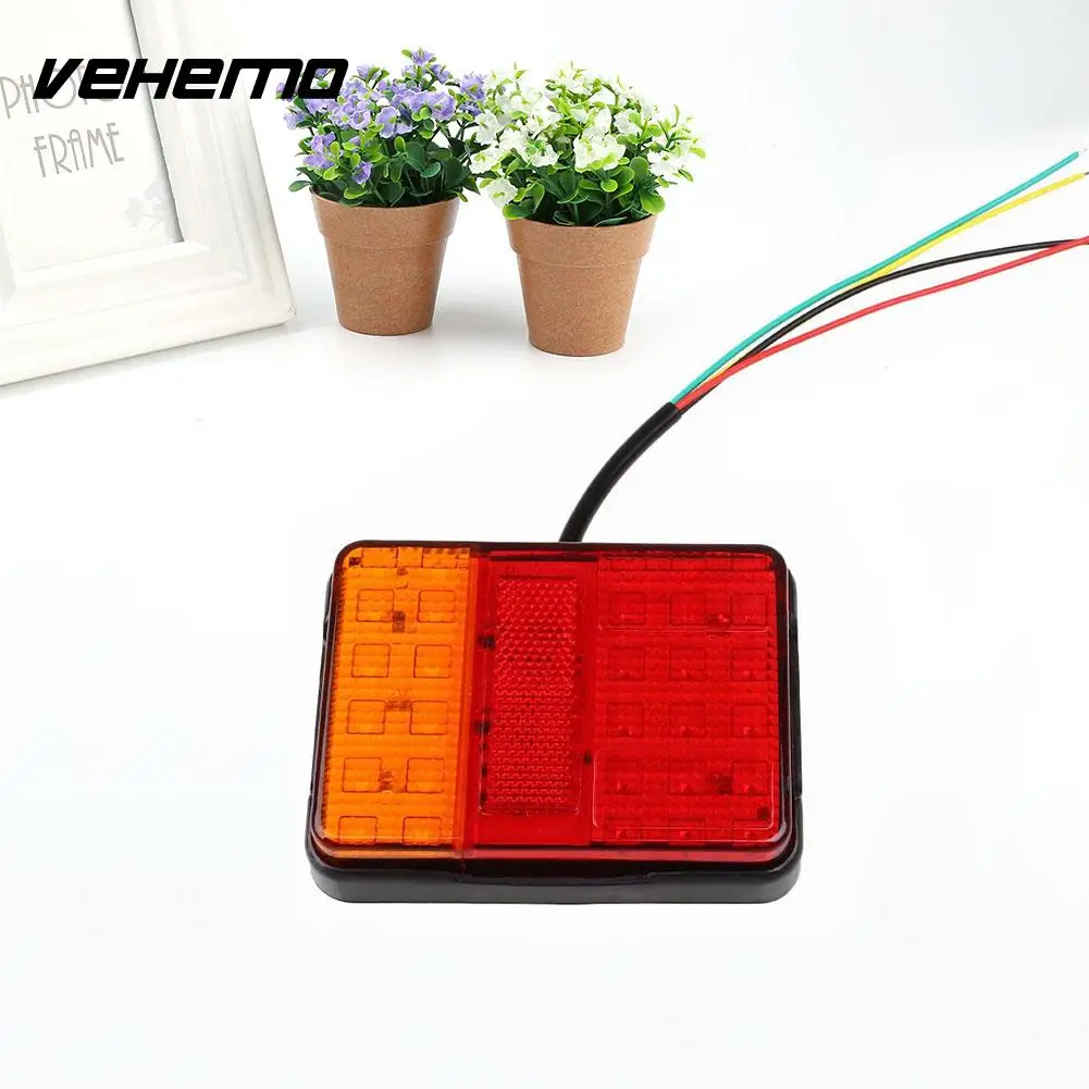 

Vehemo 30 LED Trailer Stop Rear Tail Light Indicator Lamp Caravan Lorry Van W/Bracket