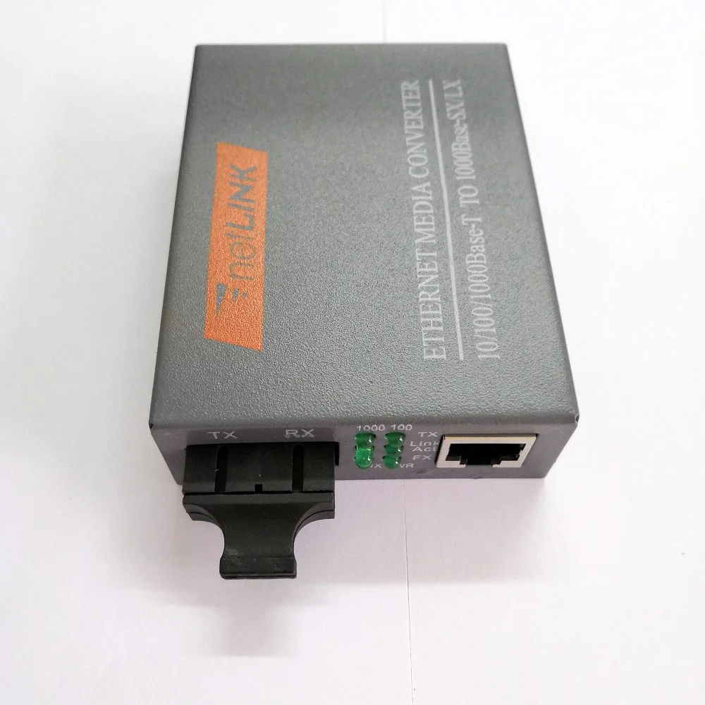 

1000Mbps HTB-GM-03 Netlink RJ45 Fiber Optic Media Converter Gigabit Ethernet Optical Converter SC UPC Multi-Mode Duplex 2KM