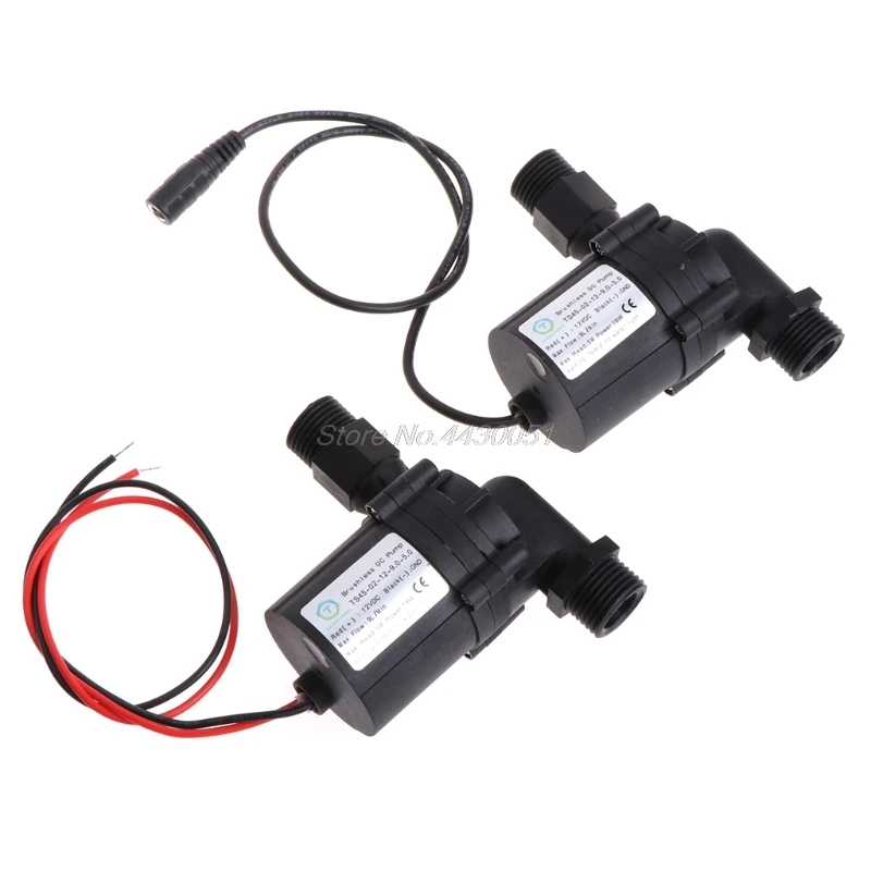 

DC12V 18W Beer Pump Black Homebrew Circulation Brushless Water Connector Silent Mini Water Pumps 10L/min