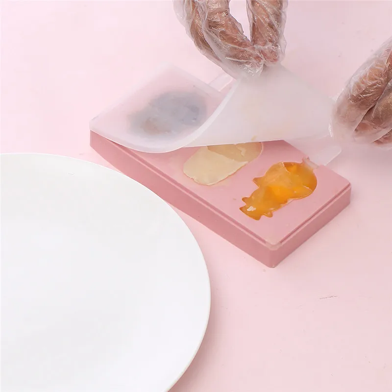 Covered Cartoon 3 Piece Ice Cream Ice Cube Mold Kitchen 2 Colors Multi-type Silicone Homemade Manual Diy Ice Cream Mold Home
