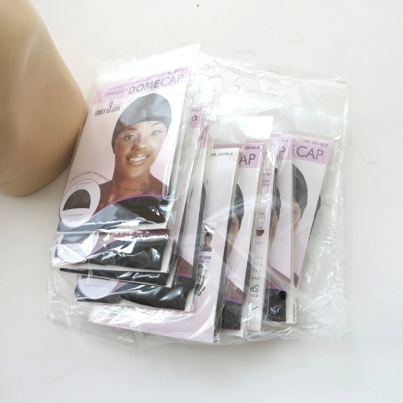 Black Spandex Dome Cap 1 (9)
