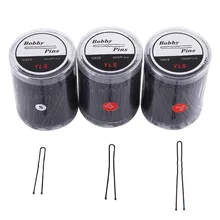 300pcs/set Pro Hair Wavy Thin U Shape Metal Clamps Clip Bobby Pins Copper Barrette Hair Clips DIY for Hairdressing Styling Tools